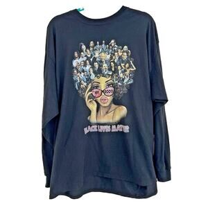 "My Roots" Black‎ Lives Matter Unisex Men's Long Sleeve T-shirt 2XL Icons